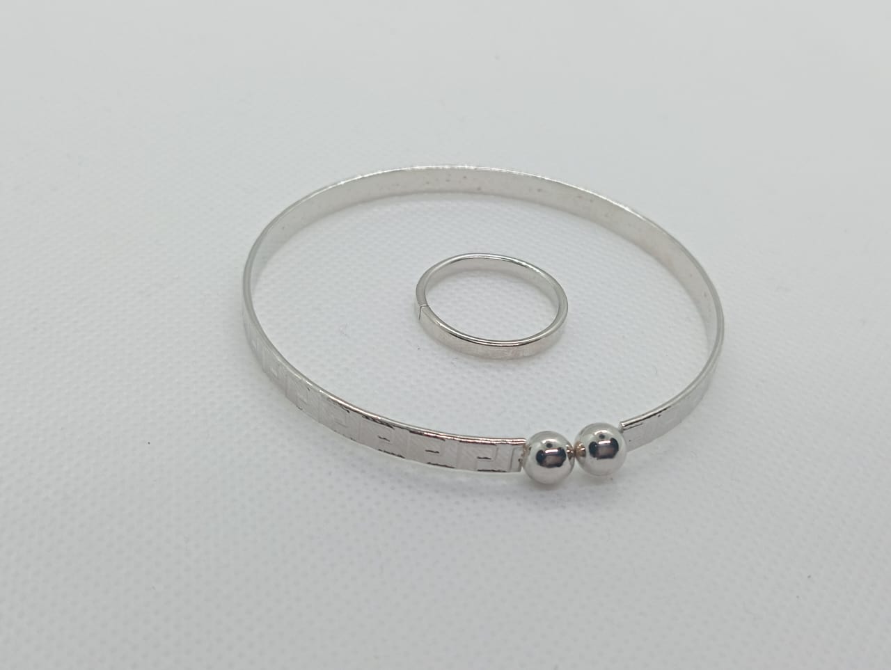 Adjustable kara for girls with free matching ring