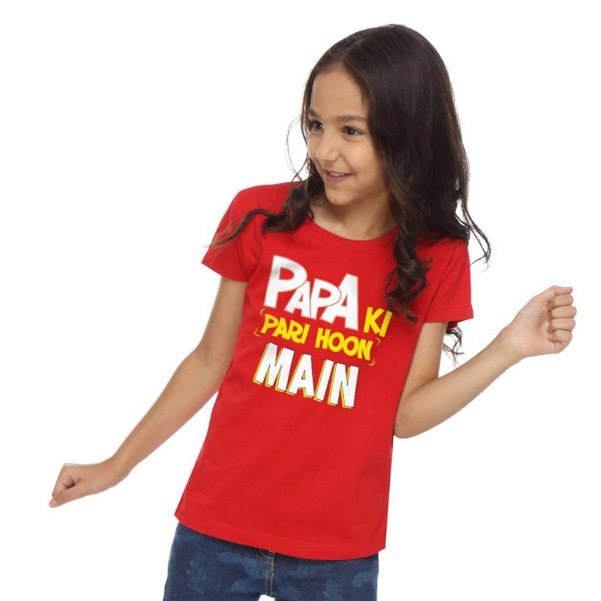 Papa ki Pari hun main T-Shirt for Girls 