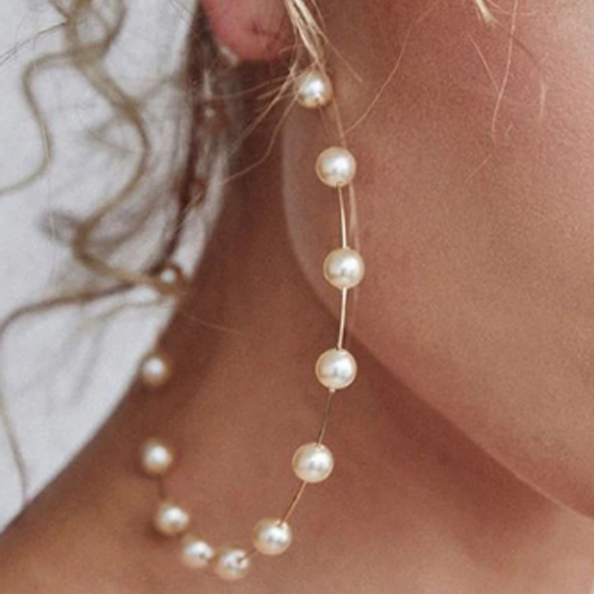 Multi-Stone Jhumki for Women - golden
