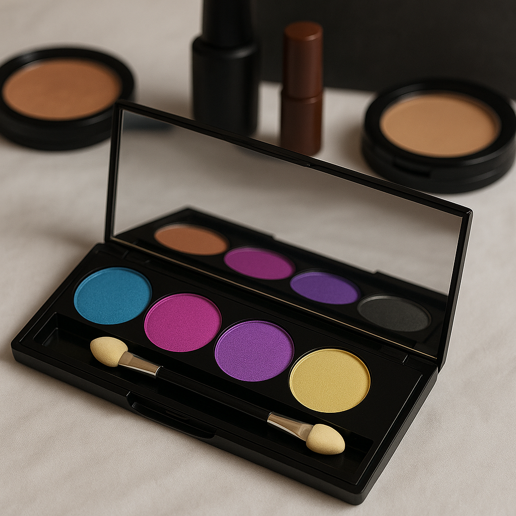 Professional Eyeshadow Palette – 5 Shade Matte & Shimmer Pigmented Makeup Kit with Mirror, Long Lasting Eye Makeup for Women
