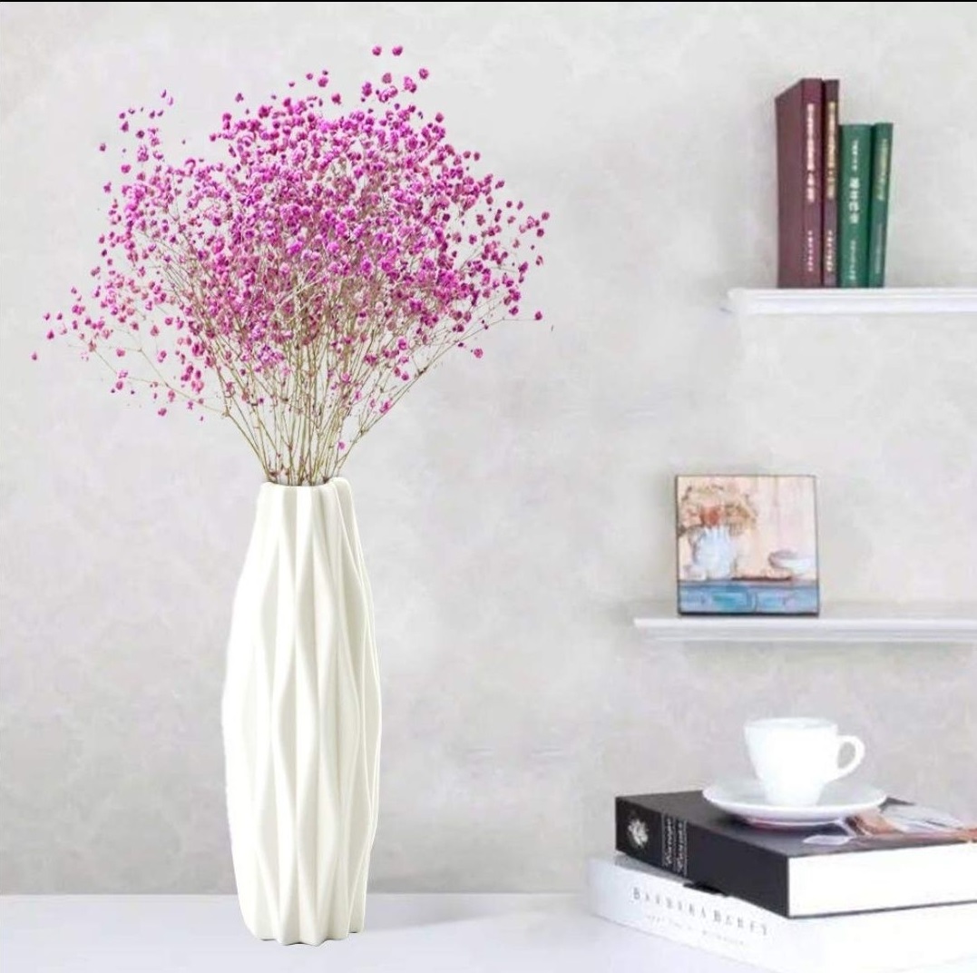 Plastic non breakable vases decoration