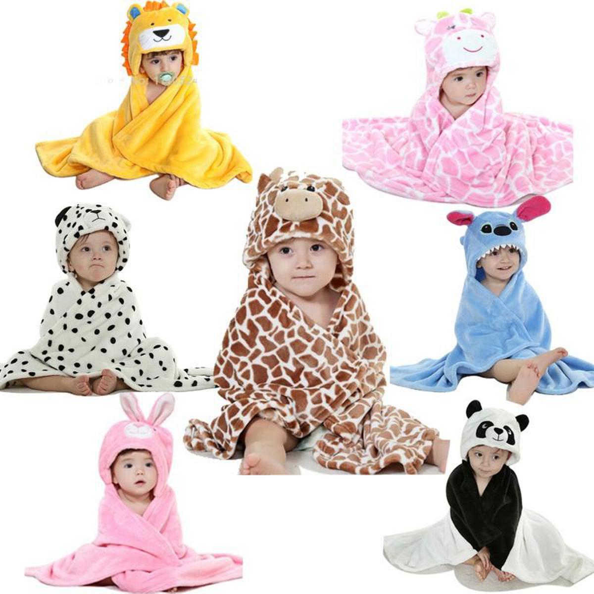 Cute Baby Blanket Newborn Baby Wrap Swaddling Animals Blanket