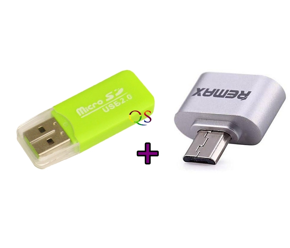 USB OTG Card Reader - 2in1 Adopter