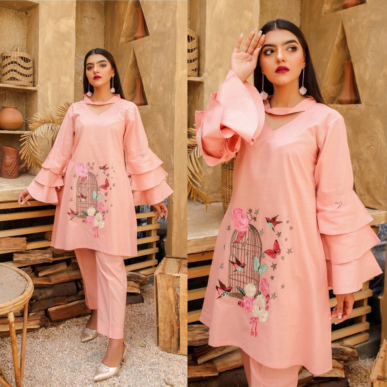 two part dress design