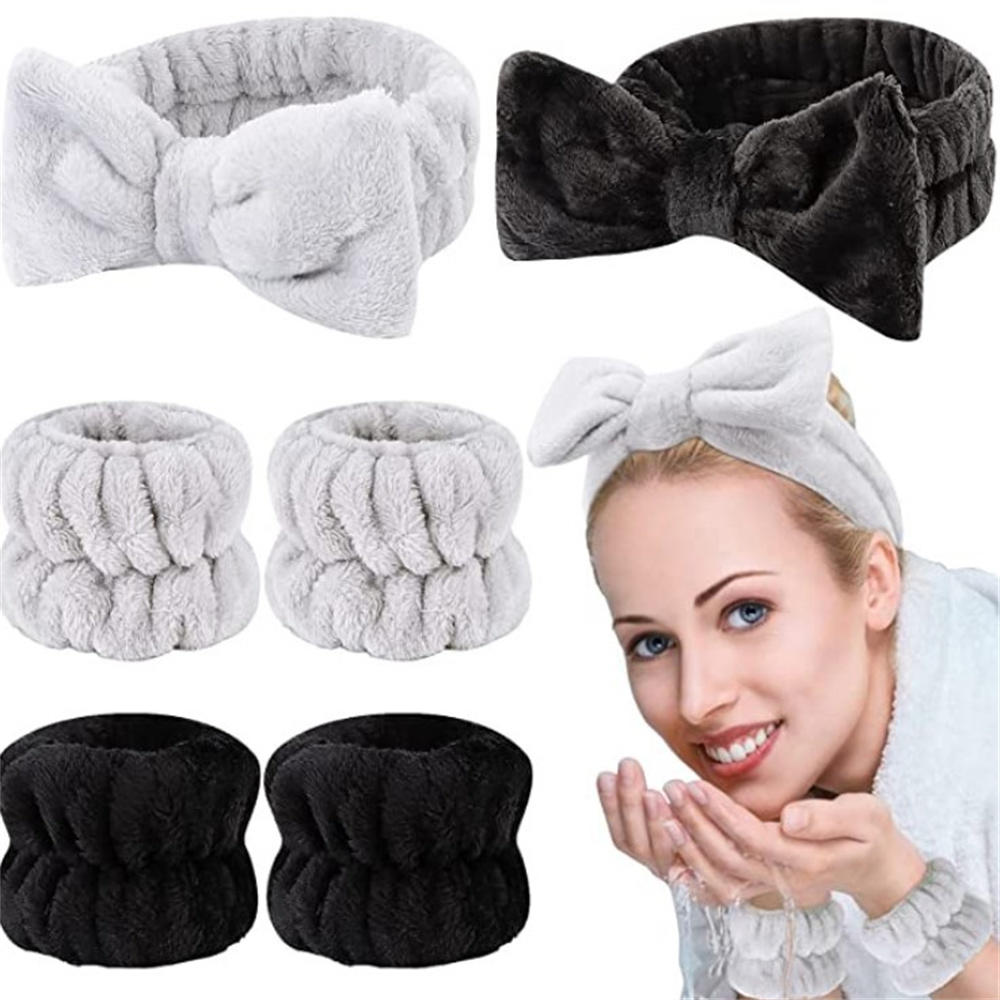 Microfiber Wrist Sweatbands - Absorbent Towel Bands, Comfortable Headbands for Fitness & Makeup