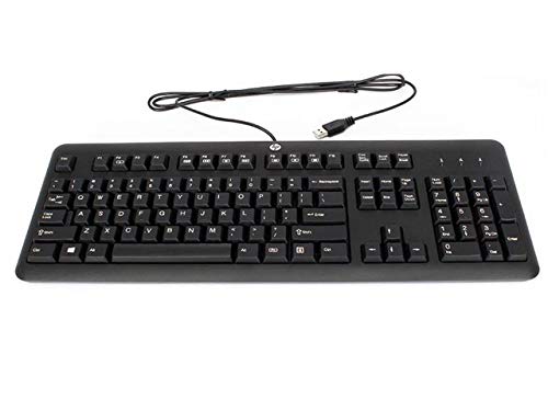 HP USB Kb Me UK 672647-033, Standard, Wired, Keyboard (Standard, Wired, 672647-033, Standard, Wired, USB, Membrane, QWERTY, Black) Branded Attested Keys , Check warranty price in Pakistan