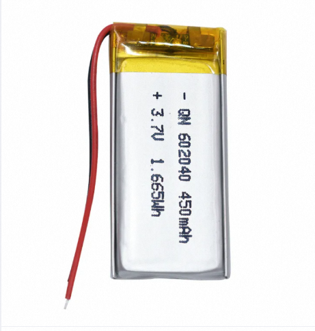 602040 450mah polymer lithium battery 3.7V bluetooth audio humidifier electronic scale rechargeable battery