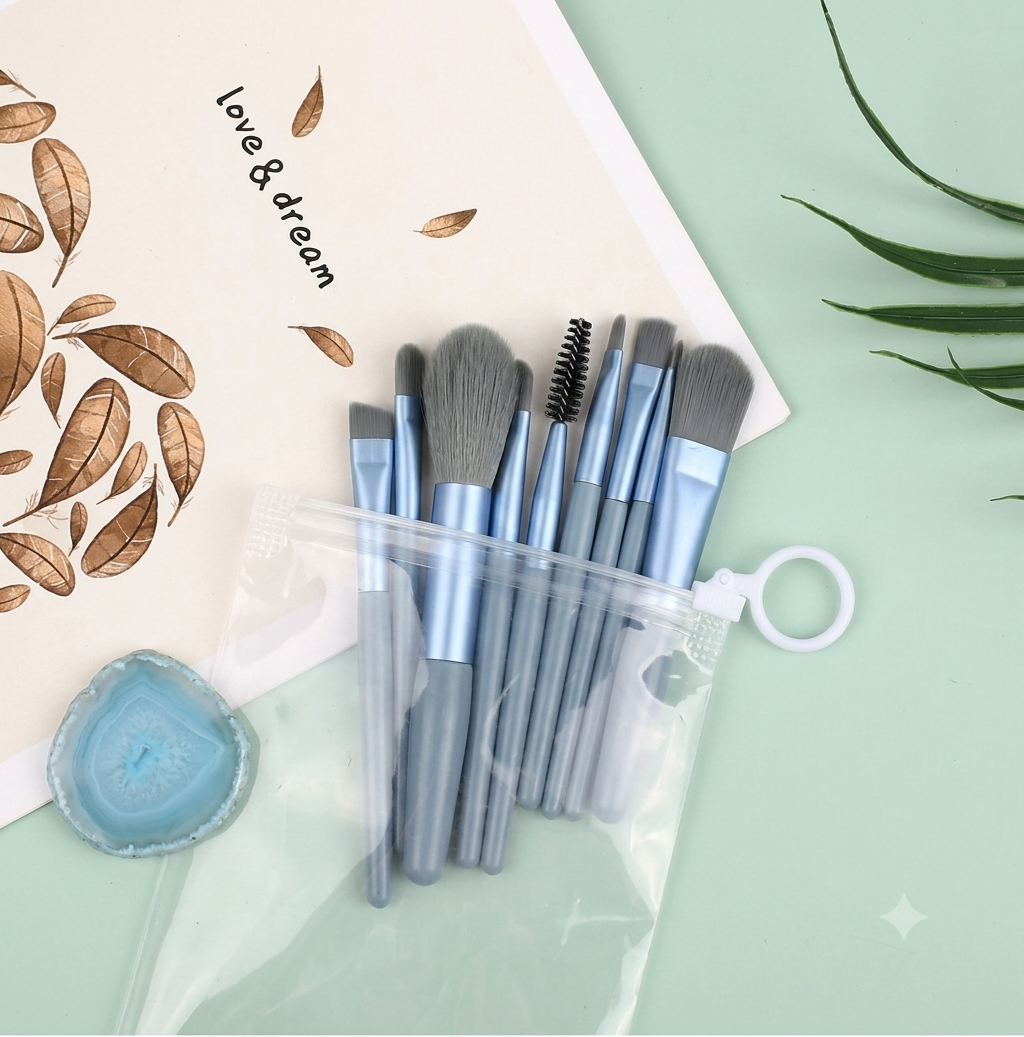 8 Mini Makeup Brush Set Macarons Eye Shadow Brush Portable Makeup Kit Makeup Brush Set Beauty Tool
