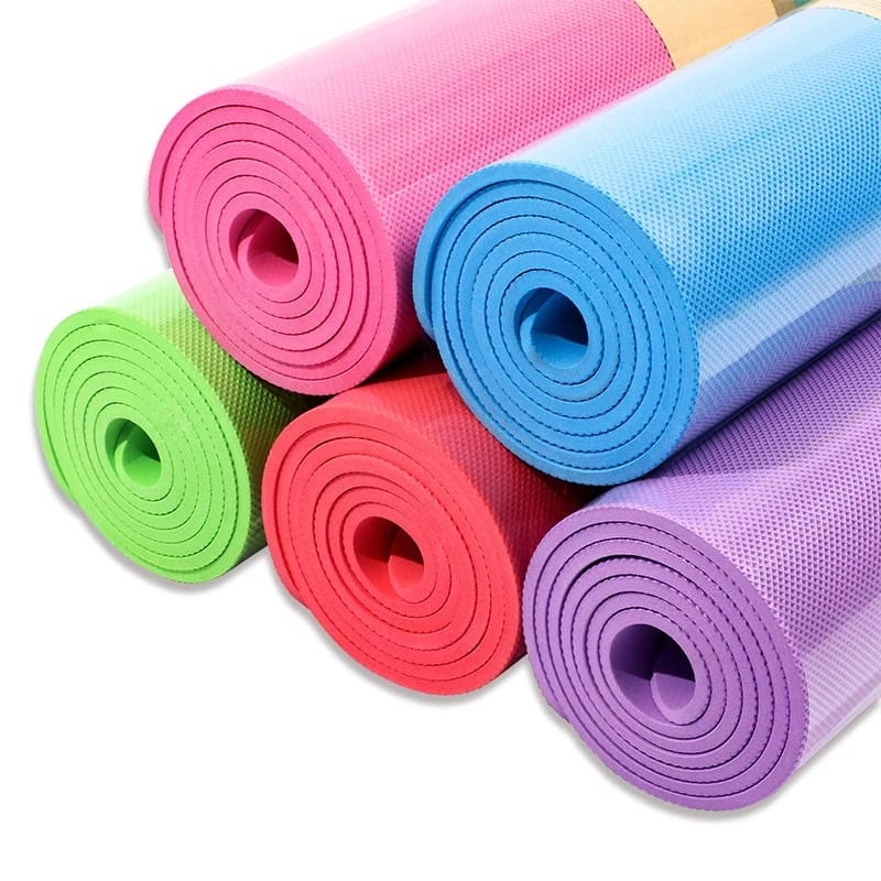 12mm Premium EVA Yoga Mat with Carry Strap – Anti Slip Workout & Exercise Mat