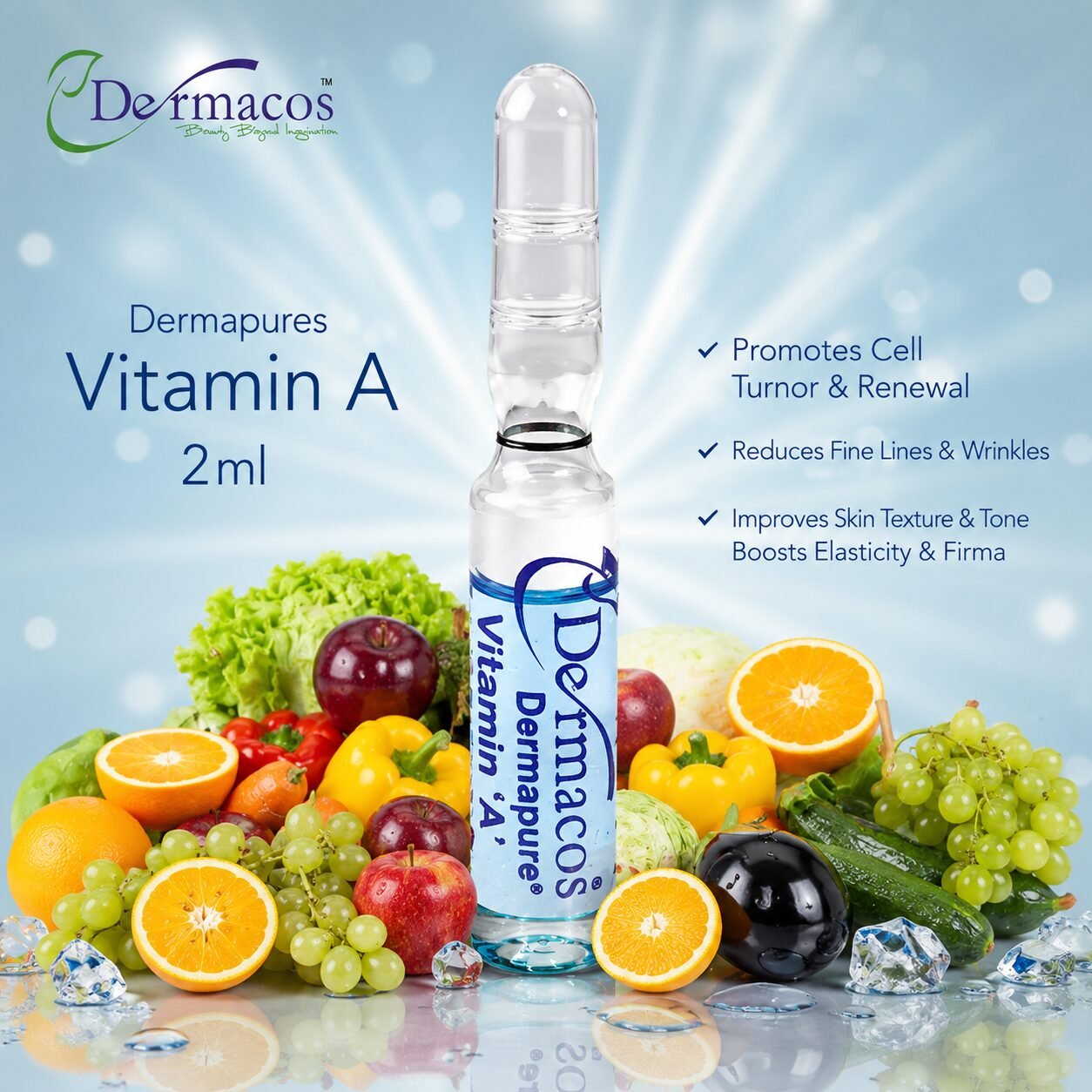 Dermapure Vitamin A Ampoule () | Skin Care Serum | 2ml