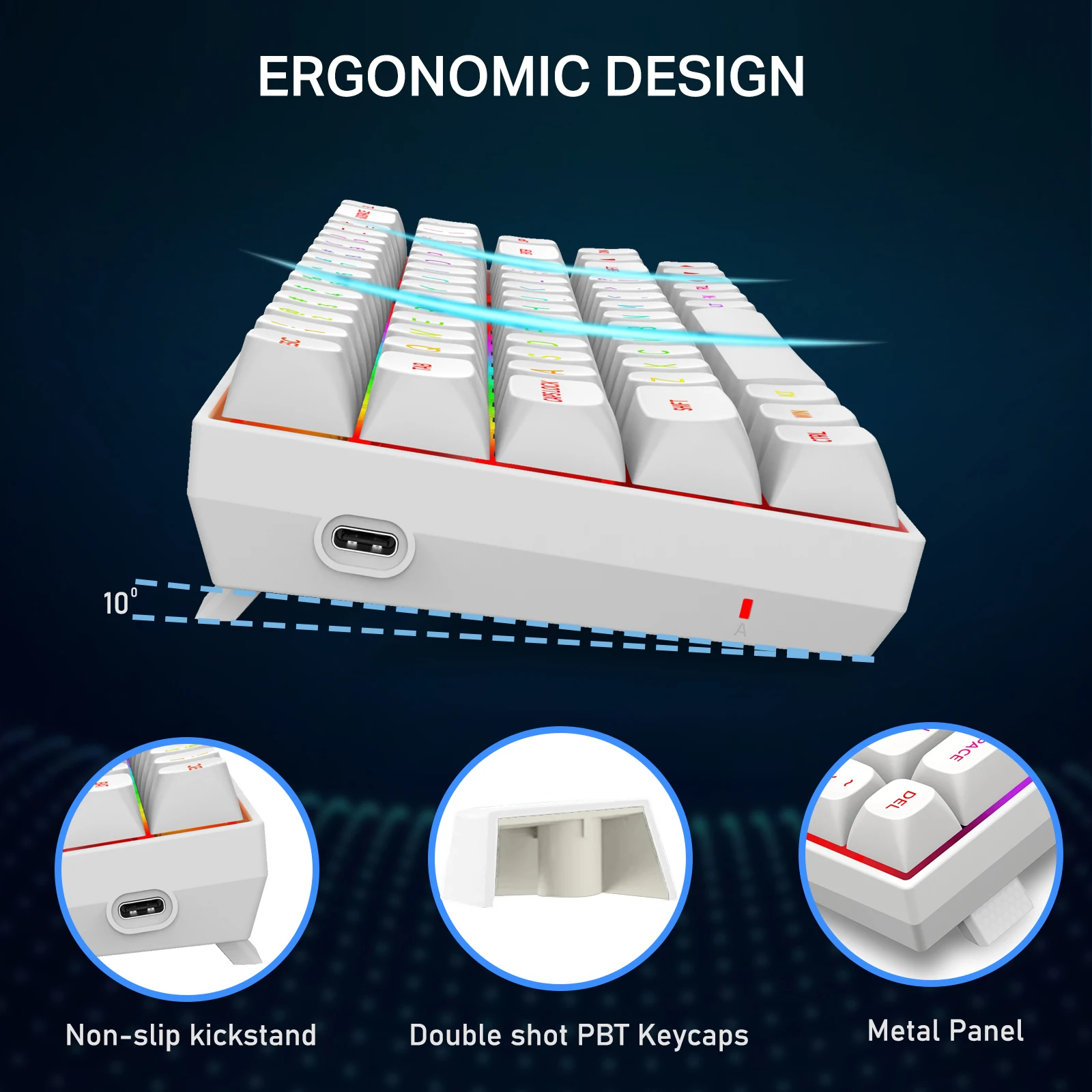 E-YOOSO HZ-68 Wired Rapid 8K Gaming Mechanical Keyboard RGB 68-Keys Hot-Swappable White Pink Magnetic Switches 8000Hz Polling Rate 24 017e1105646a4cd2180c9d552da59806
