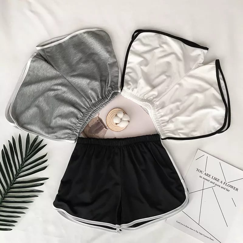 Women's Casual Shorts Pack of 3 Comfortable Loose High Waist mid Thigh Length Solid Color New Arrivals Affordable Fashion Clothing