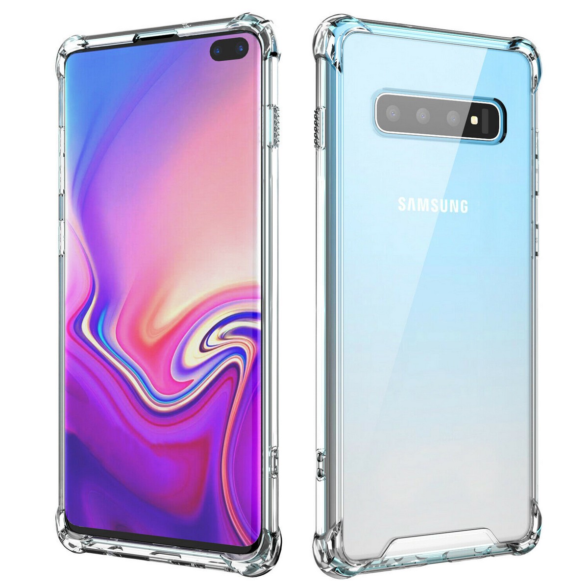 Samsung Galaxy S10 Plus Anti Shock See Through Mobile Back Cover