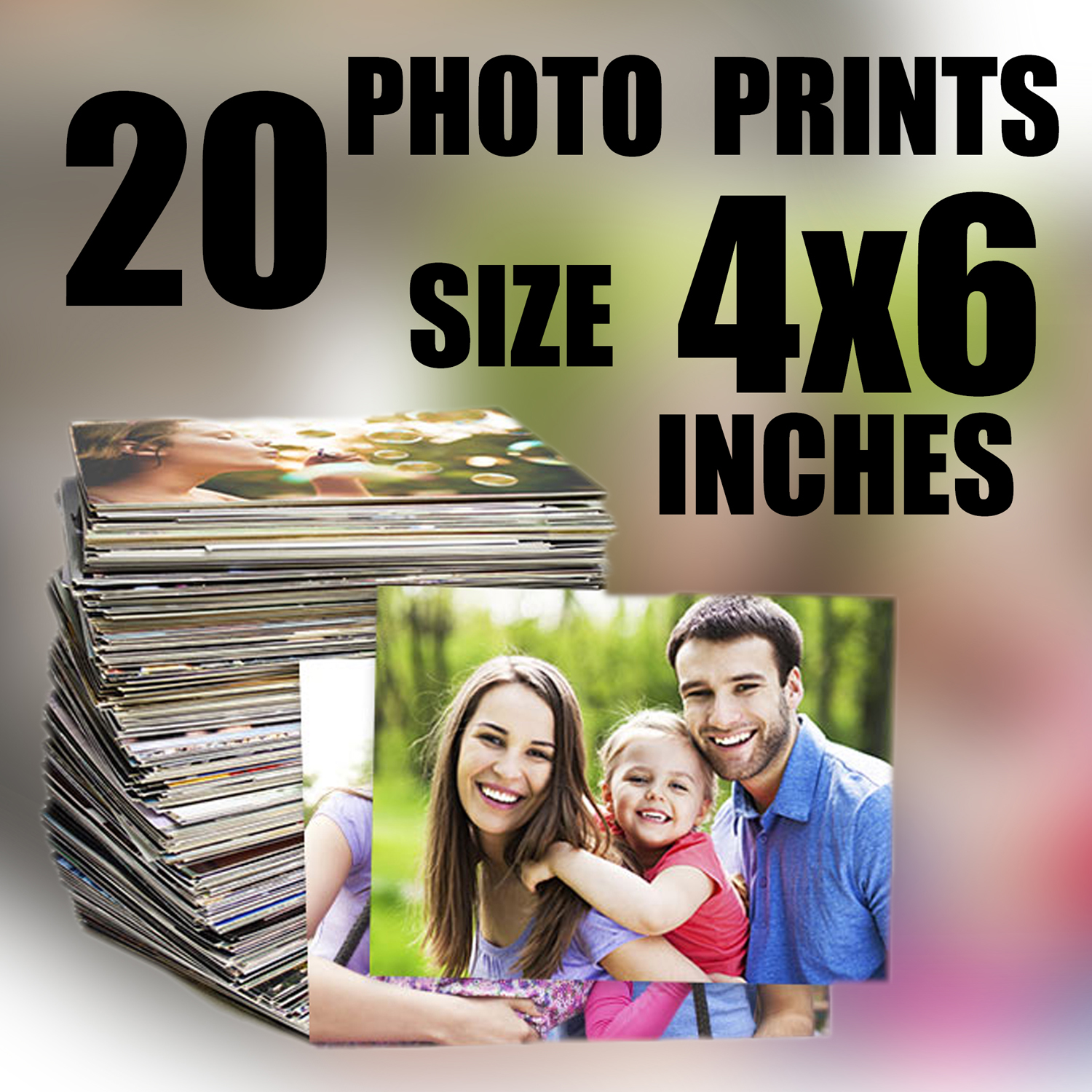 4x6 Customized Photo Print Single & Set of 5/10/15 pcs with Digital High Quality Resolution