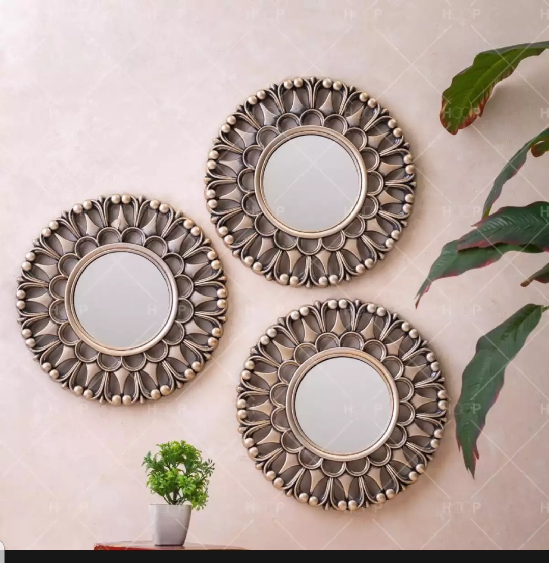 3 Peace Fancy Wall Mirror Décor Decoration Mount Tv Backdrop Party Room