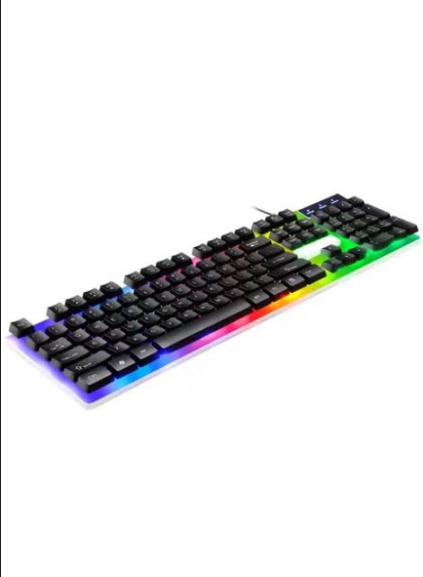 Best Gaming   Keyboard RGB - Cheap mechanical feeling, Membrane Back Light Key Board in Low Price (glowing luminous buttons) - Wired for mobile pubg Laptop PC Game