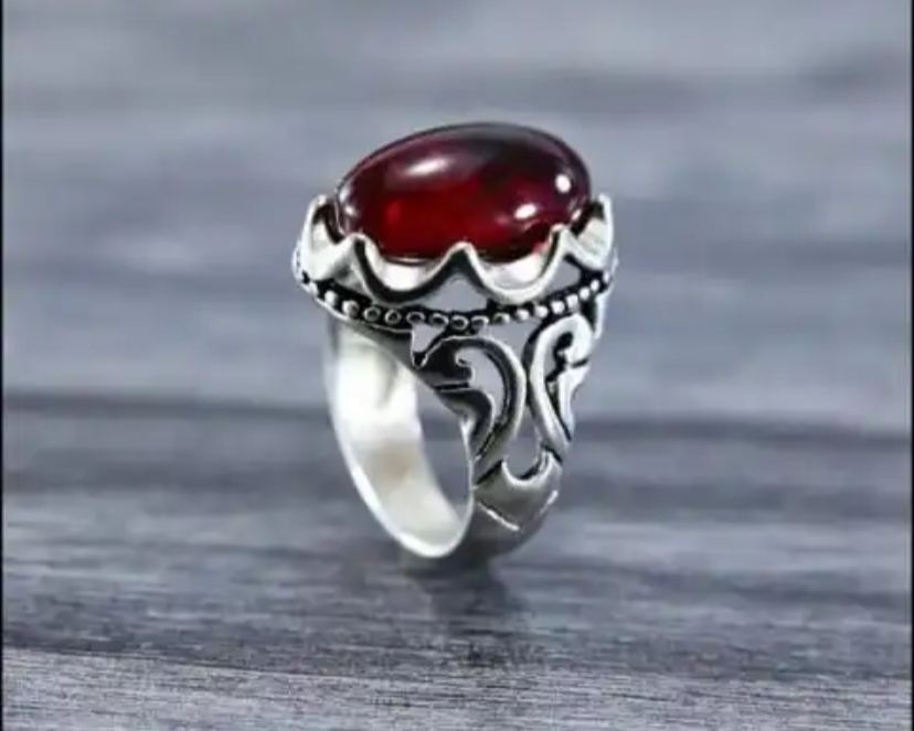 Saudi Aswad New Men's Ring Vintage Stone Artificial Turkish Ring For ...