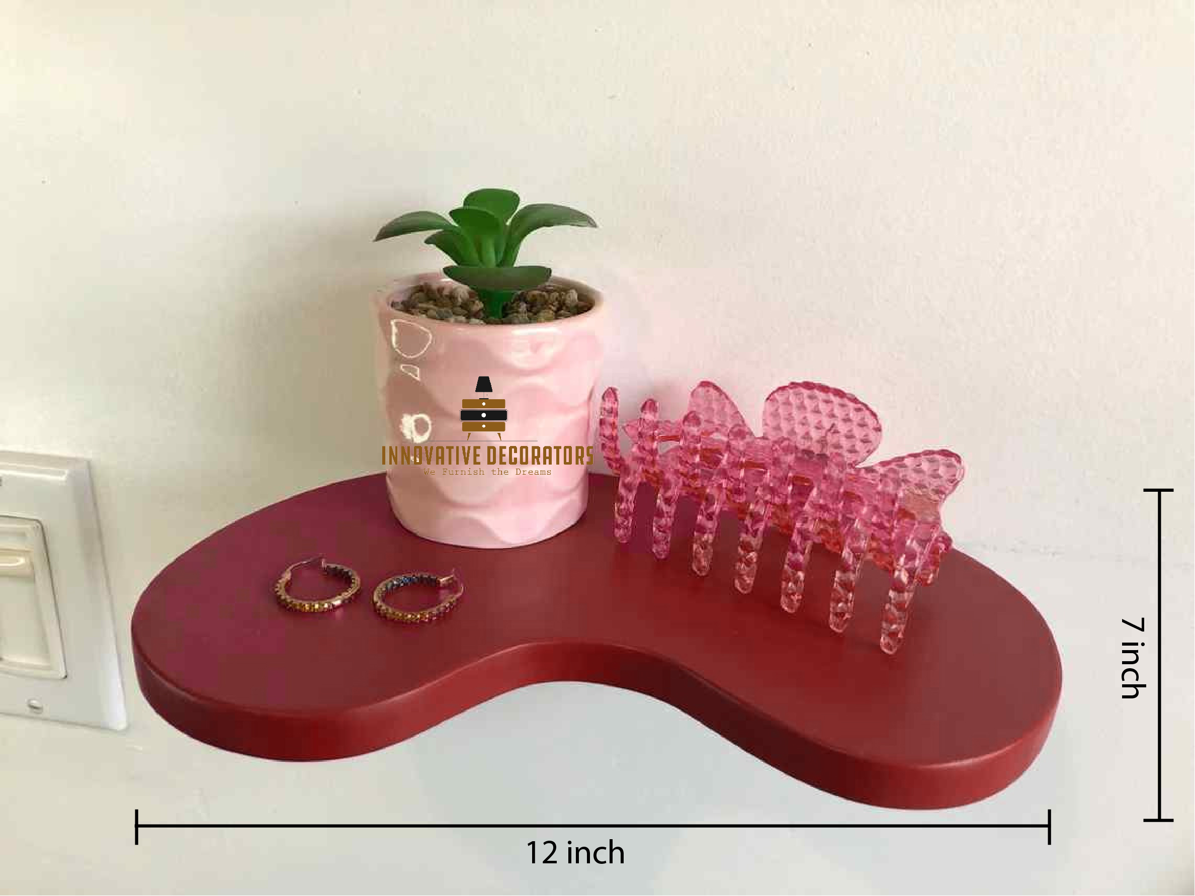 Heart Shape Wall Mounted shelves Floating Shelves Book Shelf Storage