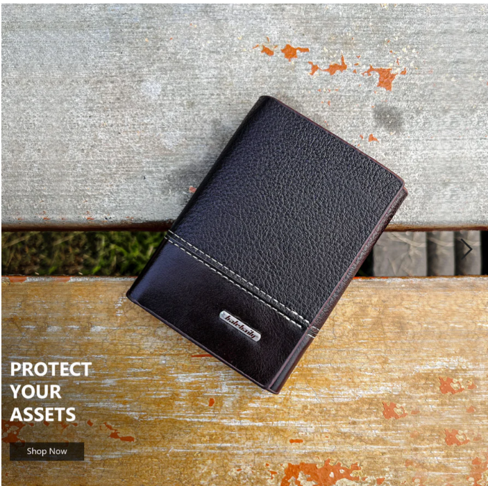 New Men’s Trifold Leather Wallet – Premium Wallet with Multiple Card Slots – Stylish & Durable Wallet for Everyday Use