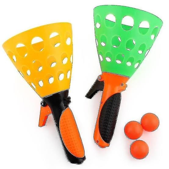 Galaxy Toys Pop and Catch Ball Game - Sports & Outdoor Play Toys, Kids Ages 8-12 - Exciting Yard Activities - Perfect for Camping, Beach, Backyard Parties - 2 Catch Launcher Baskets, 3 Balls, PVC Bag