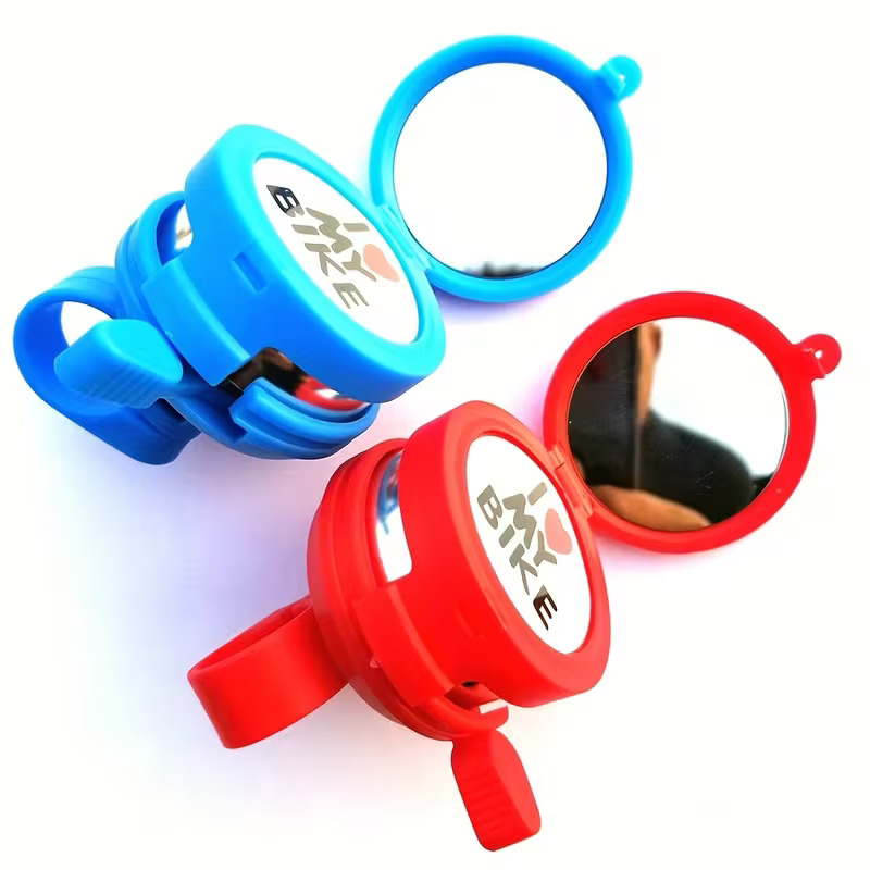 "I Love My Bike" Bicycle Bell for Kids and Adults – Loud Crisp Sound Bike Bell, Cute Universal Fit Cycling Ring Bell for Handlebars, Fun Bicycle Accessories for Boys, Girls, Cruiser & Road Bikes (Pack of 1 / Multi-Color)
