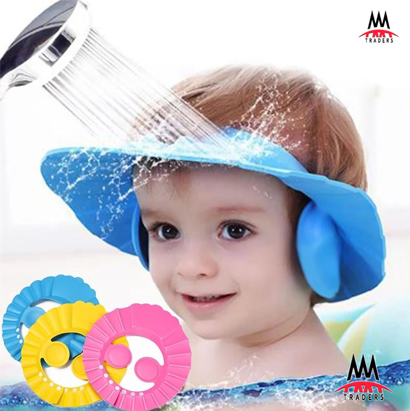 Waterproof Fabric For Baby Shampoo Cap Elastic Kids Children Hair
