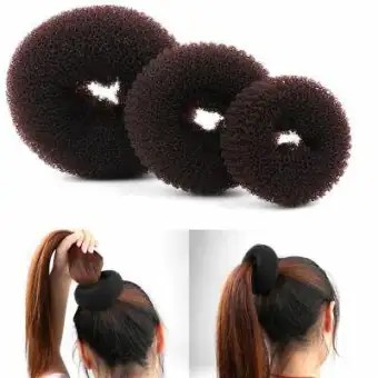 Women Hair Styling Magic Sponge Donut Bun Maker Black Buy Online