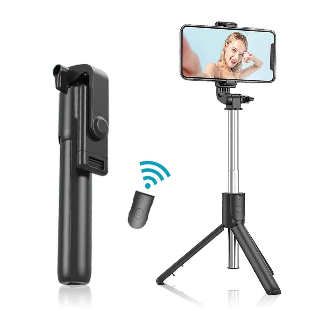 70cm Wireless Selfie Stick With Tripod Stand 3-in-1 – R1 Series (light 