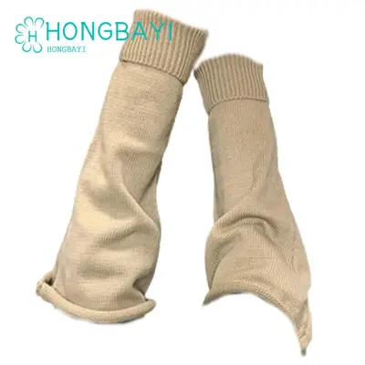 1pair Women Solid Knit Casual Style Leg Warmers