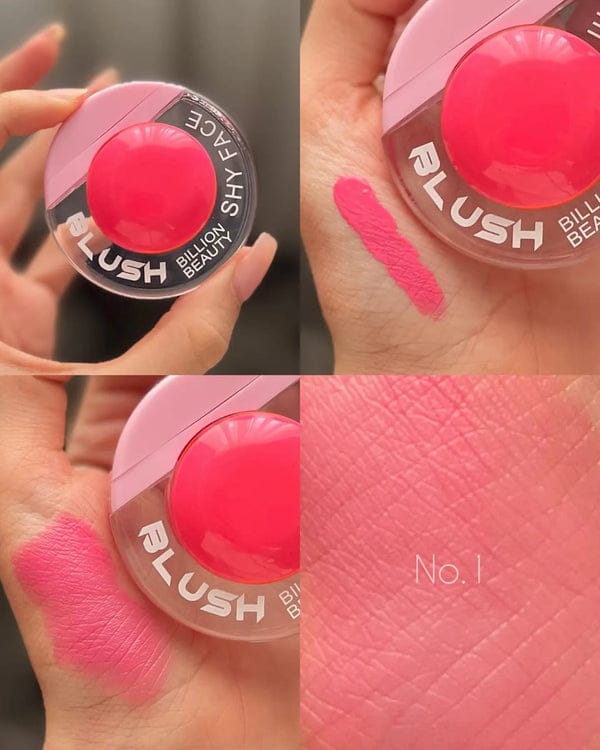 Billion Beauty 4pcs Liquid Blush Set | Dewy Glow, Long-Lasting Tint & Ultra-Blendable Cream Blusher Collection