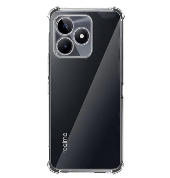 Realme C61 Back Cover Transparent Extra Bumper Anti Shock Soft Crystal Clear Cover