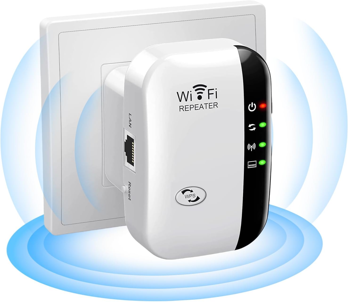 Wireless-N Wi-Fi Repeater 802.11N/B/G Network Routers Range Expander 300Mbps 2T2R Wifi Repeaters Network Router Range Enhancer Wi-Fi Boosters For Home And Office High-Speed Internet Signal Extender | 300M Wireless Signal Booster | Home Office Network Rout