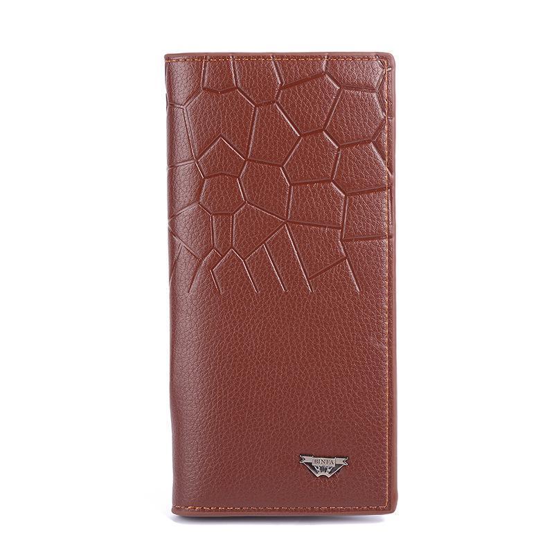 Wallet for Men – All-Season PU Leather Slim Long Bi-fold with Card Holder & Mobile Pocket