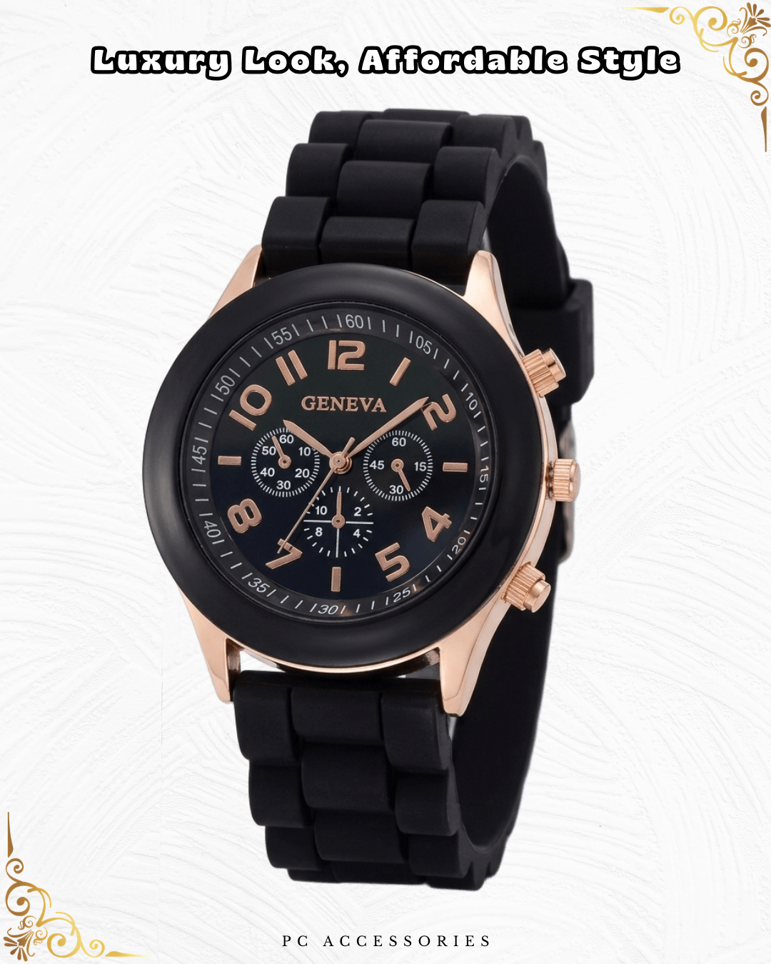 Fashion Women Watch White Silicone Strap Quartz Casual Ladies Wrist Watch