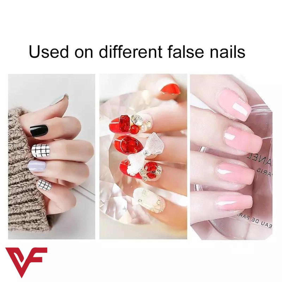 300 Glue Dots Fakee Nails Sticker Transparent Double Sided Adhesive Tapes Stickers Falsee Nail Tips Extension Stick Tools.