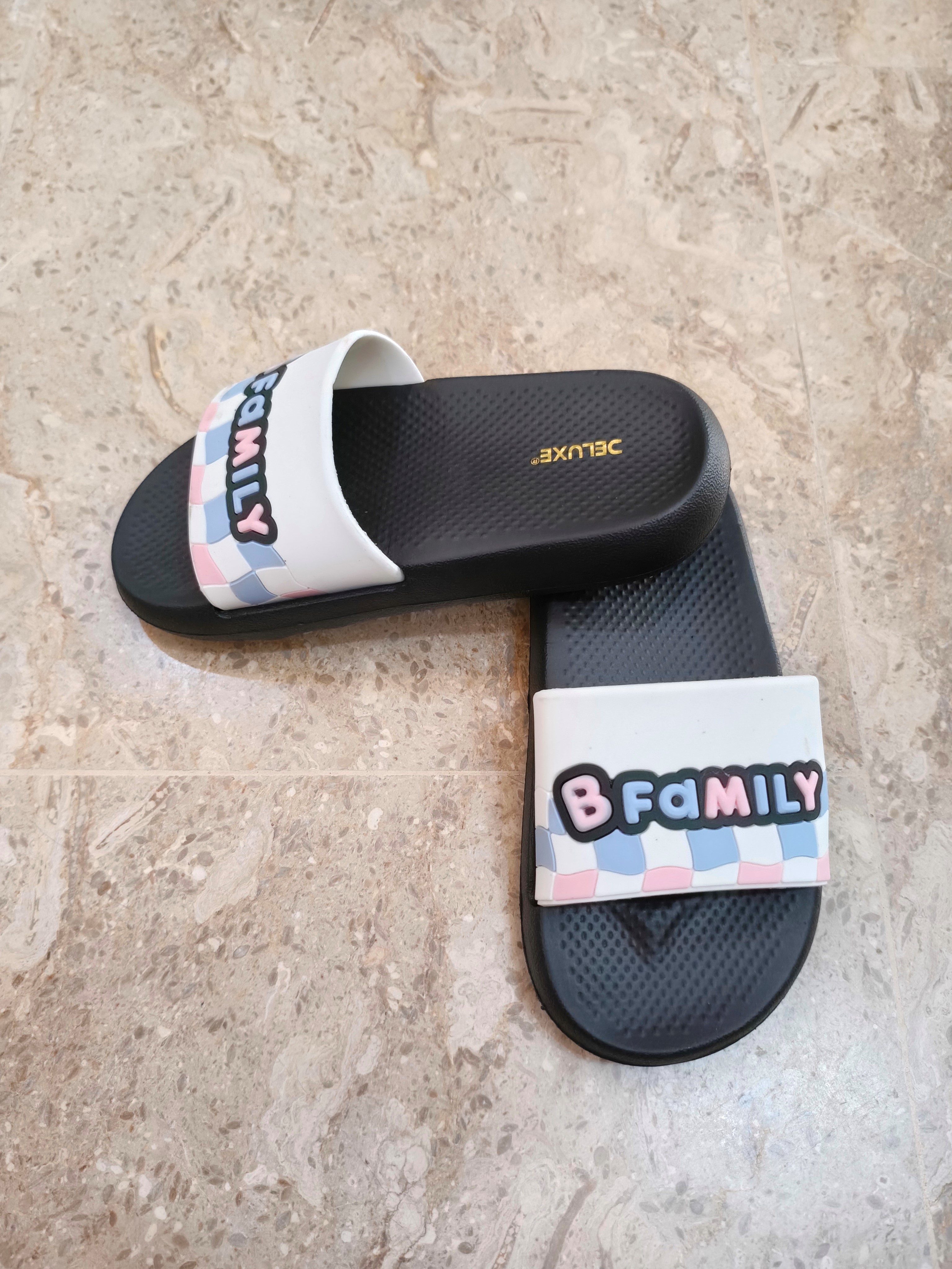 Kids B-Family Slide Slippers - Soft & Comfortable