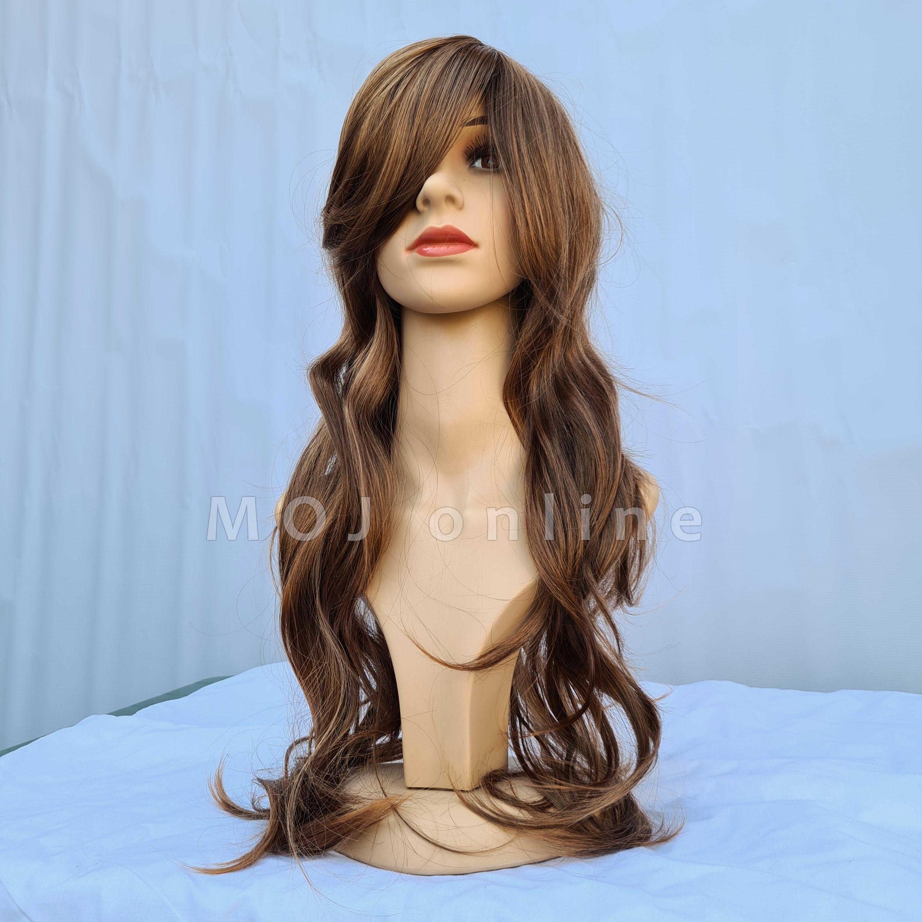 Long Full Head Wig For Women Color Straight Front Bang