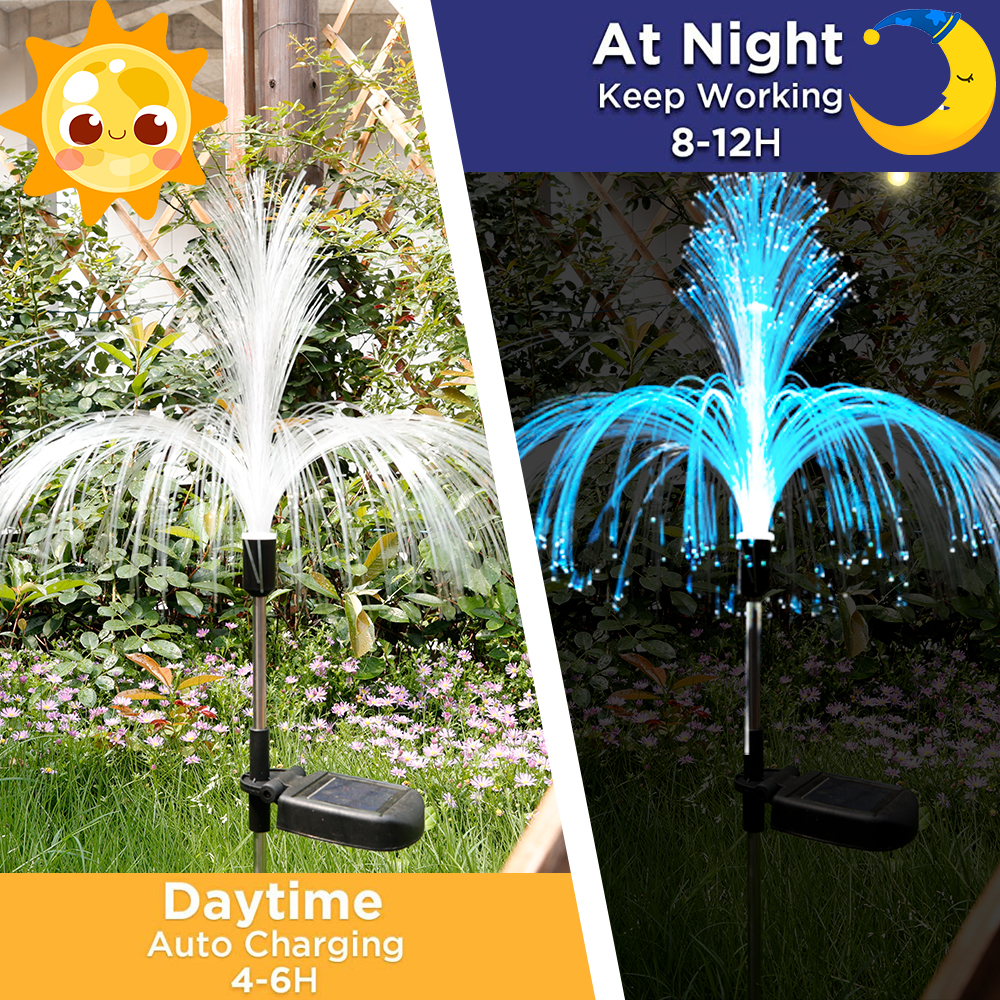 Solar Jellyfish Lights Outdoor Lawn Decorative Light Color