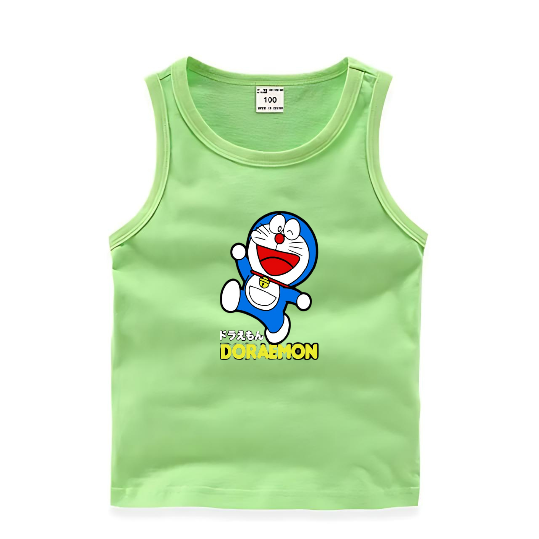 Chote Bachay Printed Sando T-Shirt for Boys - Green Sleeveless T-shirt - Premium Printed Sando T-shirts For Teen Boys & Girls - High Quality T-shirt For Toddler Boys & Girls - 100% Cotton, High-Quality DTF Prints, Ages 6 Months to 12 Years, Free Delivery