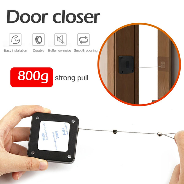 Door Closer Punch-Free Automatic Door Closers for Drawers Raw String Door Closer Bracket Door Automatic Closer