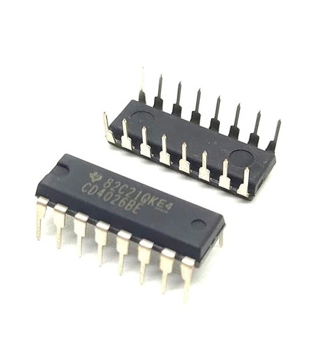 CD4026 Johnson Decade Counter/Divider With Decoded 7-Segment Display IC