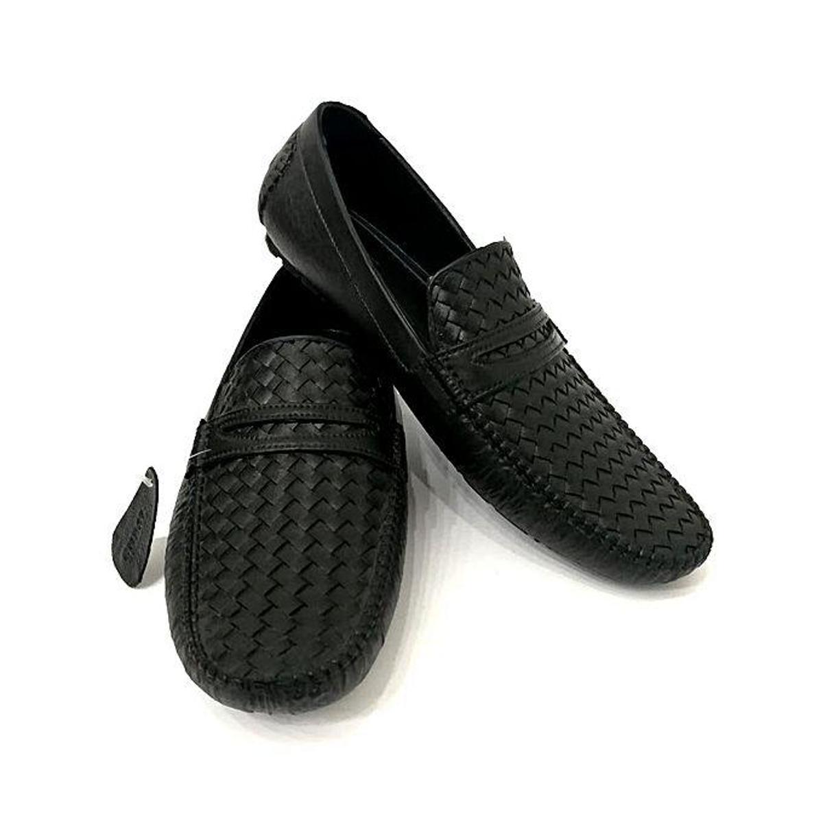 Black Rubber Moccasins For Men
