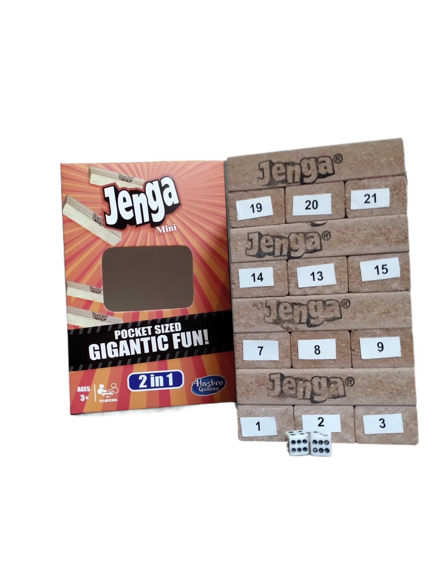 Classic Hasbro Gaming Jenga Tower Wooden Blocks Game 54 Pcs Pieces - Wood Toy.