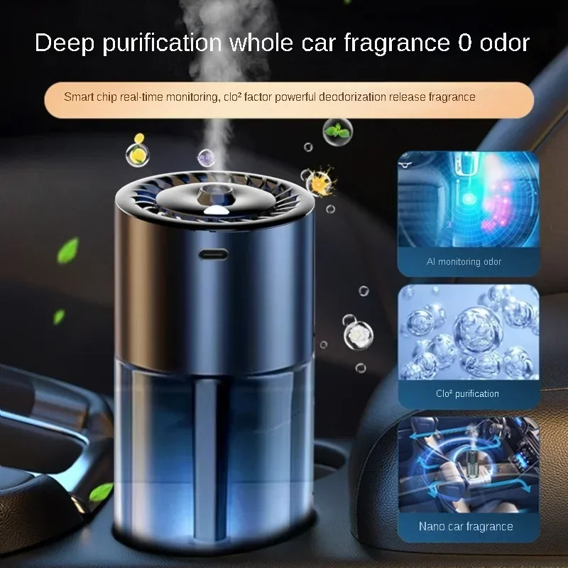 Car Aromatherapy Perfume Rechargeable Humidifier Nano Spray