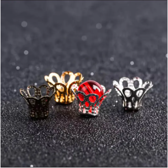 50/100pcs Gold Hollow Flower Bead Caps Filigree Trumpet End Caps for DIY Jewelry Making Necklace Bracelet Accessories