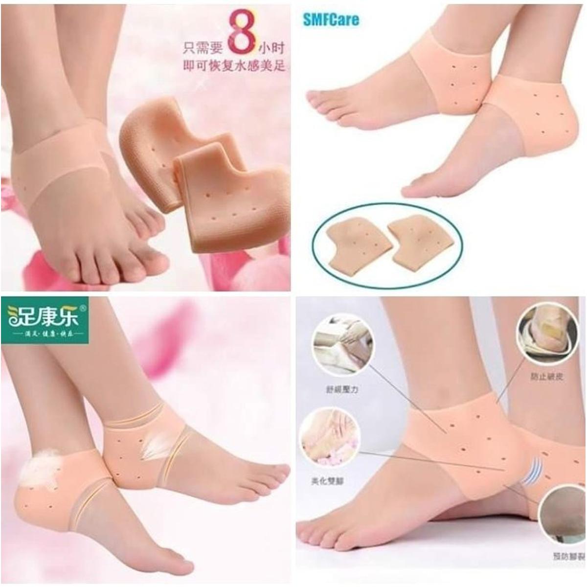 Silicone Gel Half Heel Protector for Pain Relief for Men and Women (1 Pair)
