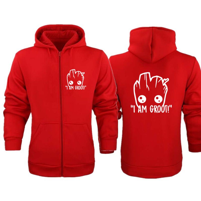groot zip up hoodie