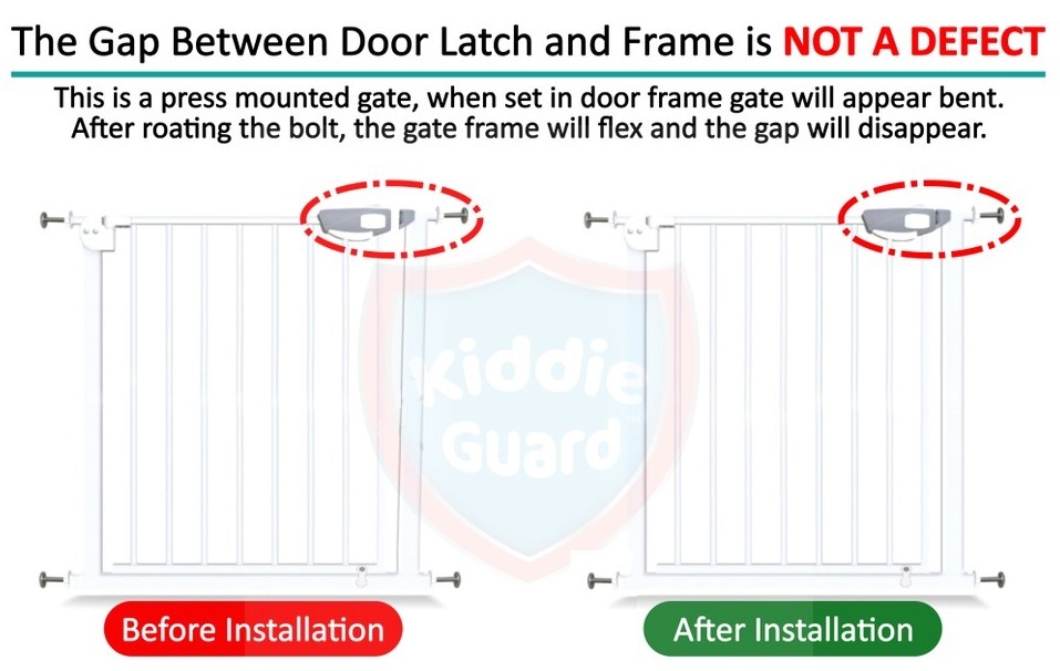 Kiddie Guard 3 Lock Baby Safety Gate 75Cm - 84Cm With Auto Lock For Babies Childrens &Amp; Kids