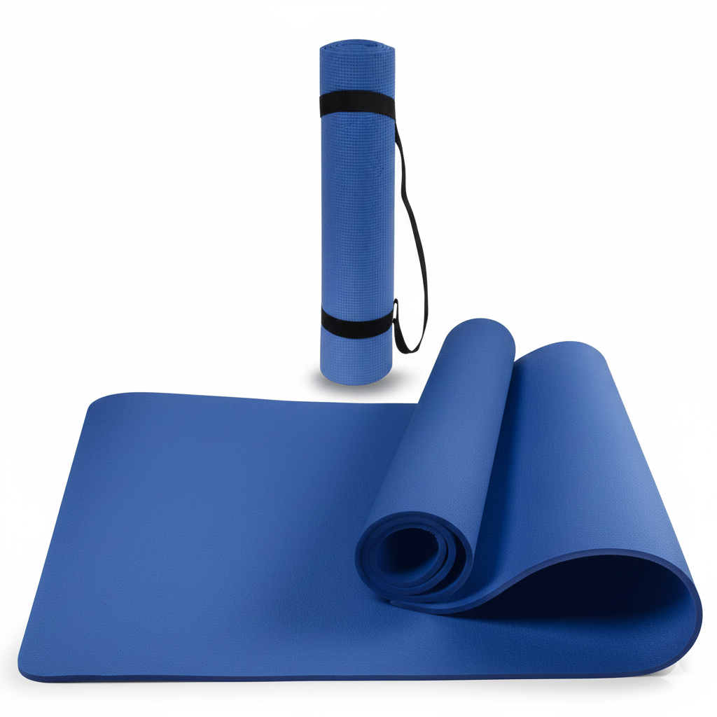 Yoga Mat 6mm PVC Non-Slip Exercise Mat for Gym, Fitness & Home Workout