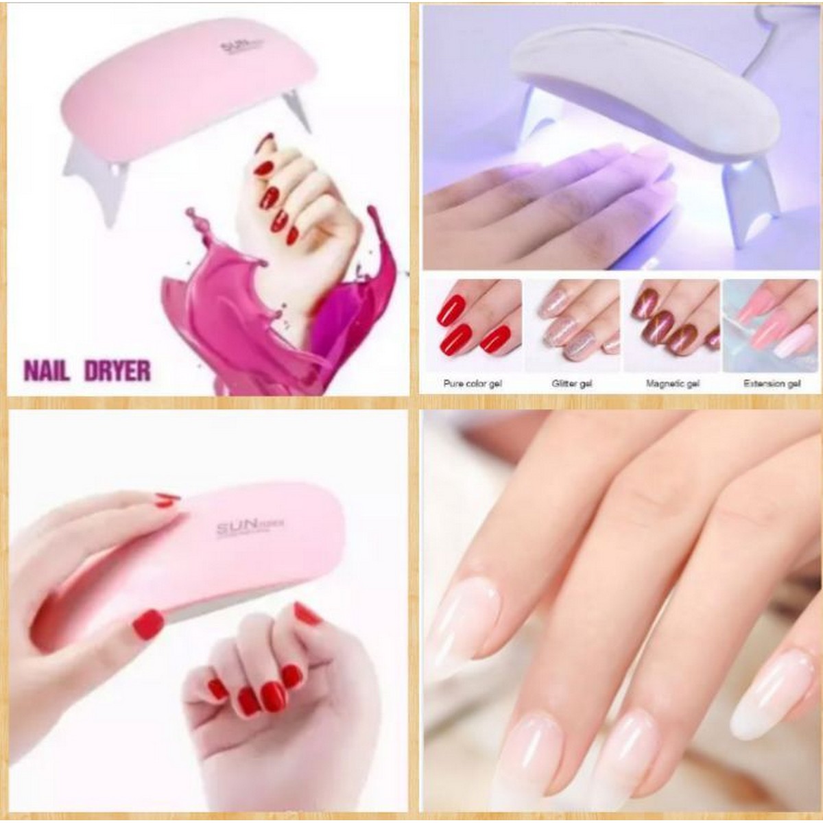Led Uv Mini Nail Polish Dryer Lamp Gel Acrylic Single Finger Curing